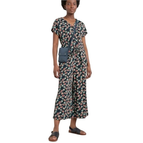 SEASALT CORNWALL Rose Trellis Wide Leg Jumpsuit - Picture 1 of 8